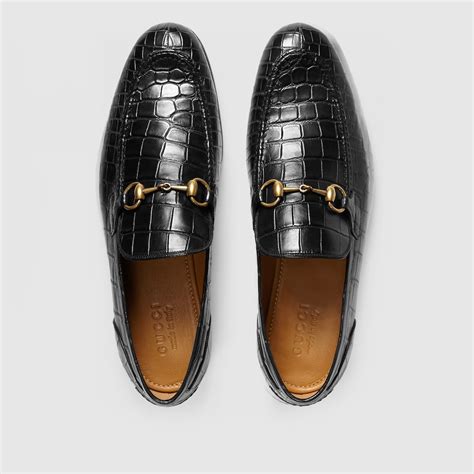 gucci black jordaan velvet loafers|Gucci jordaan crocodile loafer.